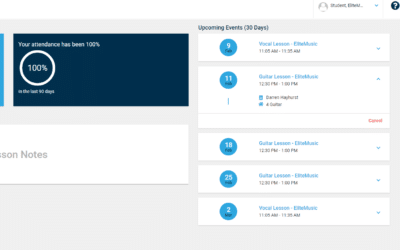 How to Cancel a Lesson Via the Elite Music Student Portal